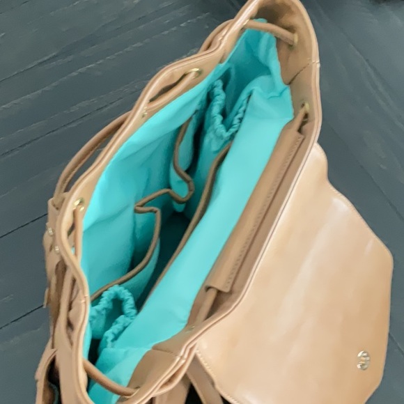 Almond White Elm Luna Drawstring Backpack - Picture 2 of 6